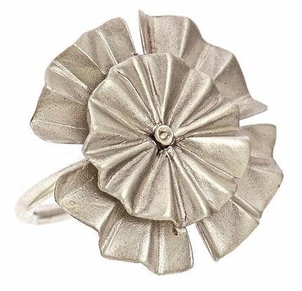 SALE couture ruffle ring by knicolejewelry